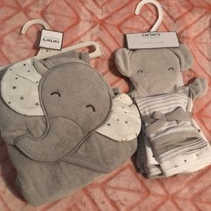 Brand new Carter’s towel and washcloth set